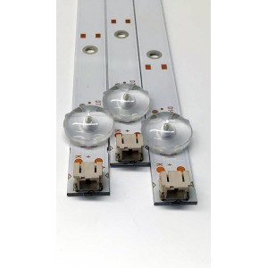 KIT DE LED'S PARA TV ATVIO ((3 PIEZAS)) / NUMERO DE PARTE 0Y39D07-ZC22AG-04E / 39D07-ZC22AG-04E / 303WY390042E / E331251 / 210117AC09 / 532WY390M12 / PANEL LS390JF2A04 / DISPLAY LC390TA2A 09 / MODELO ATV3916LED