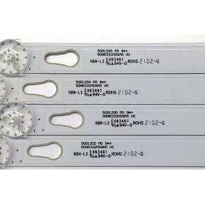 KIT DE LED'S PARA TV PHILIPS / JVC / HKPRO ((4 PIEZAS)) / NUMERO DE PARTE 50HR332M09A5 V0 / 50D1200 / 4C-LB500T-HR9C / E493461 / 50D1200 PD 9*4 / LL7RC3R2C / 50HR332M09A5 / MODELOS 50PFL5765/F8 / SI50UR / HKP50UHD1