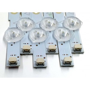 KIT DE LED'S PARA TV PHILIPS ((6 PIEZAS)) / NUMERO DE PARTE UDULEDEVL004 / LBM430E0401-BB-4 / LBM430E0401-BB-4(0) / UDULEDEVL004 REV.A / F150F150M6M6DD / E030F13 / E334789 / MODELOS 43PFL4901/F7 DS6 / 43PFL4901/F7B / FW43D25F B