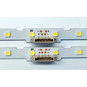 KIT DE LED'S PARA TV SAMSUNG ((2 PIEZAS)) / NUMERO DE PARTE BN96-45913A / STS550AU9 / NU7100_STS550AU9_40LEDS_3030F_2C_REV1.0_180226_BN96-45913A / 45913A / PC65519A / E320262 / PANEL CY-NN055HGLV6H / CY-CT055HGHV1H / MODELO UN55NU69 / UN55NU6900FXZA CA02