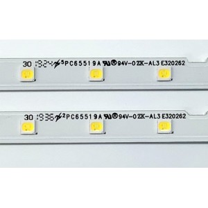 KIT DE LED'S PARA TV SAMSUNG ((2 PIEZAS)) / NUMERO DE PARTE BN96-45913A / STS550AU9 / NU7100_STS550AU9_40LEDS_3030F_2C_REV1.0_180226_BN96-45913A / 45913A / PC65519A / E320262 / PANEL CY-NN055HGLV6H / CY-CT055HGHV1H / MODELO UN55NU69 / UN55NU6900FXZA CA02