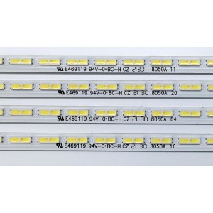 KIT DE LED'S PARA TV SAMSUGN ((4 PIEZAS)) / NUMERO DE PARTE BN96-52592A / ES85SV8FPKWA52 / 85AU8K BN96-52592A REV00 ES85SV8FPKWA52 / E469119 / 52592A / MODELO UN85AU7980FXZA / UN85AU800DFXZA / UN85AU8000FXZA / UN85CU8000FXZA / UN85CU8000DXZA