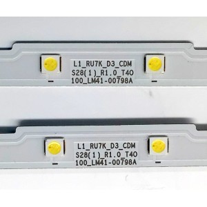 KIT DE LED'S PARA TV SAMSUNG ((2 PIEZAS)) / NUMERO DE PARTE BN96-45954A / LM41-00798A / L1_RU7K_D3_CDM S28(1)_R1.0_T40 100_LM41-00798A / L1_RU7K_D3_CDM / S28(1)_R1.0_T4O / 100_LM41-00798A / S28(1)_R1.0_T40 / PANEL CY-NN043HGEVMH / MODELO UN43RU7 / UN43NU