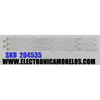 KIT DE LED'S PARA TV LG ((5 PIEZAS)) / NUMERO DE PARTE EAV65054401 / SSC_Y23 SLIM TRIDENT 43UR80_CSOT_S / SSC_Y23 SLIM TRIDENT 43UR80_CSOT_PTN0.6_REV00_220915 / E469119 / PANEL NC430TQG / DISPLAY ST4251D02-3 / MODELO 43UR7800PSB / 43UR7800PSB.BWMCLJM