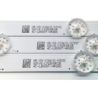 KIT DE LED'S PARA TV DAEWOO ((3 PIEZAS)) / NUMERO DE PARTE 50HR332M14A0 V2 / 50HR332M14B0 V2 / 4C-LB500T-HRGBC / 50D2000 / 50D2000 14*1 A-C04 / 50D2000 14*2 B-C04 / LN2B10R2B / PANEL LVU500CHDX E0504 / DISPLAY CV500U5-T02 REV:01 / MODELO DAW50UR