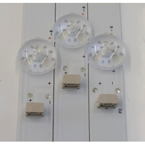 KIT DE LED'S PARA TV DAEWOO ((3 PIEZAS)) / NUMERO DE PARTE 50HR332M14A0 V2 / 50HR332M14B0 V2 / 4C-LB500T-HRGBC / 50D2000 / 50D2000 14*1 A-C04 / 50D2000 14*2 B-C04 / LN2B10R2B / PANEL LVU500CHDX E0504 / DISPLAY CV500U5-T02 REV:01 / MODELO DAW50UR