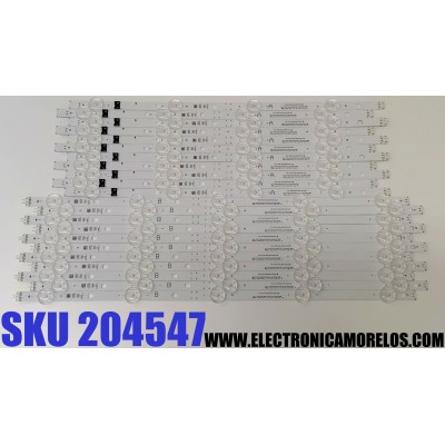 KIT DE LED'S PARA TV LG ((22 PIEZAS)) / NUMERO DE PARTE EAV65050001 / EAV65050101 / SSC_Y23 Slim Trident_86UR75_BOE_A_S / SSC_Y23 Slim Trident_86UR75_BOE_B_S / SSC_Y23 Slim Trident_86UR75_BOE_A / SSC_Y12 Slim Trident_86UR75_BOE_B / MODELO 86UR8750PSA