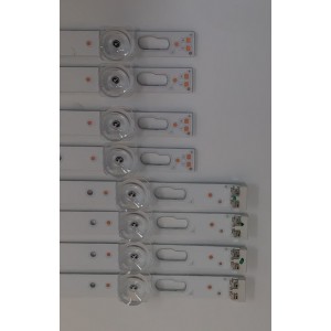 KIT DE LED'S PARA TV SAMSUNG ((8 PIEZAS)) / NUMERO DE PARTE BN96-50458A / BN96-50459A / 50458A / 50459A / 58 RR00 / 58 LR00 / 58RR00 / 58LR00 / MODELOS UN58TU / UA58TU / UN58AU / UN58CU / UE58TU / UE58AU / UA58AU / GU58AU / MAS MODELOS EN DESCRIPCIÓN