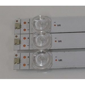 KIT DE LED'S PARA TV HISENSE ((3 PIEZAS)) / NUMERO DE PARTE JL.D430C1330-003AS-M_V01 / HD425Y1U51-T0L9K2+2021072201 / HD425Y1U51-T0L9K2 / 2021072201 / 2021072201 / 1269229500 / E199273 / PANEL HD425Y1U71-T0LG / DISPLAY HV430QUB-F70 / MODELO 43A7K