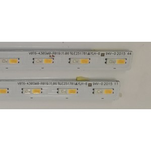 KIT DE LED'S PARA TV SAMSUNG ((2 PIEZAS)) / NUMERO DE PARTE BN96-50381A / V0T6-430SM0-R0 / 50381A / PANEL CY-RT043HGEV1H / DISPLAY HV430QUB-F1A / 50309A / MODELOS QN43LS03 / QN43LS01 / QN43Q6D / QN43Q60TAFXZA AB01 / QN43Q60TBFXZA AB01 / 