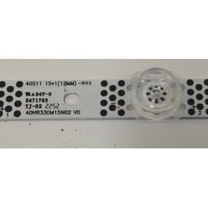 LED PARA TV TCL ((1 PIEZA)) / NUMERO DE PARTE 40HR330M15N02 V0 / 40HR330M15N02 / 40S11 15*1 / B0101-000884 / LT2B11U4C / PANEL LVF400NDEL MJ9W03 V2 / 40S11 15*1(12MM)-B02 / E471763 / DISPLAY V400HJB-P03 C3 / MODELO 40S350G