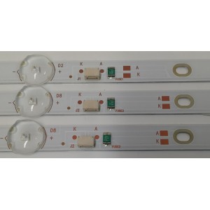 KIT LED'S PARA TV SAMSUNG ((3 PIEZAS)) / NUMERO DE PARTE 303GC320055E / GC32D06-ZC22AG-20E / GC320M82 / 70401-01173 / 2300006008 / 200603BC06 / DISPLAY HV320WHB-N5B / MODELO UN32M4500BF / UN32M4500BFXZA / UN32M4500BFXZA BZ01