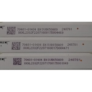 KIT DE LEDS PARA TV VIZIO ORIGINAL 12 PIEZAS / NUMERO DE PARTE F65Q63030T120618V / SSC-F65Q63030T120618V-REV1.0 / 70401-01484 / BXSVB6500AQ9 / XXXL2332F22071700 / PANEL BOEI650WQ1 / DISPLAY HV650QUB-F70 REV.2.0 / MODELO M65Q6M-K04 / M65Q6M-K04 LBSFL5Y