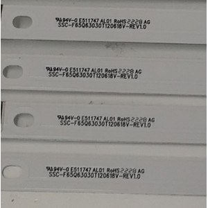 KIT DE LEDS PARA TV VIZIO ORIGINAL 12 PIEZAS / NUMERO DE PARTE F65Q63030T120618V / SSC-F65Q63030T120618V-REV1.0 / 70401-01484 / BXSVB6500AQ9 / XXXL2332F22071700 / PANEL BOEI650WQ1 / DISPLAY HV650QUB-F70 REV.2.0 / MODELO M65Q6M-K04 / M65Q6M-K04 LBSFL5Y