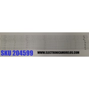 KIT DE LEDS PARA TV SAMSUNG ORIGINAL 9 PIEZAS  / NUMERO DE PARTE  JL.D55028235-060US-M / JL.D55028235-060US-M_V01 / ACD41D4 / 75.2UB04H001 / 75.2UB03H001 / 8232A 02 / PANEL DV550FHM-NV7 / DISPLAY DV550FHB-NV1 / DV550FHM-NV0 / MODELO LH55VMBUBGBXGO 