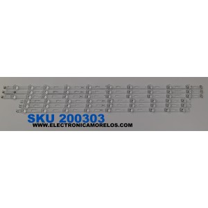 KIT DE LEDS PARA TV SAMSUNG ORIGINAL 6 PIEZAS / NUMERO DE PARTE 58289A / 58291A / SVC650AX3 / DU7K_SVC650AX3_R TYPE / DU7K_SVC650AX3_L TYPE / PANEL CY-BD065HGSV2H / JR645R / MODELOS UN65DU / TU65DU / KU65UD / LH65B / UA65DU / MAS MODELOS EN DESCRIPCIÓN