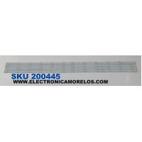 KIT DE LEDS PARA TV SEIKI ORIGINAL 4 PIEZAS / NUMERO DE PARTE IC-C-CNCF39D476  / 910-390-1013 / T390H1-P01-DY4 VER.K1 / T390H1-P01-DY4 (VER.K1) / PANEL T390H1-P01-DY4 / MODELO SE39UY04-1