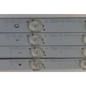 KIT DE LEDS PARA TV SEIKI ORIGINAL 4 PIEZAS / NUMERO DE PARTE IC-C-CNCF39D476  / 910-390-1013 / T390H1-P01-DY4 VER.K1 / T390H1-P01-DY4 (VER.K1) / PANEL T390H1-P01-DY4 / MODELO SE39UY04-1