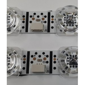 KIT DE LEDS PAR TV TCL ORIGINAL 2 PIEZAS / NUMERO DE PARTE 65S11-ZX3030A-2X18YH / 65S11-ZX3030A-2X18YH-20220607 / YHA-B0101 / 000690 / 230409 / 34LQ4-544710 / MODELO 65S451