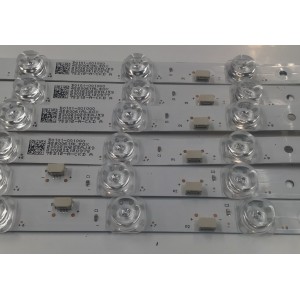 KIT DE LEDS PARA TV TCL ORIGINAL 6 PIEZAS / NUMERO DE PARTE 75S12-ZX3030A1-14X4KW-V5-20220810-TJ / 75S12-ZX3030B1-14X2KW-V5-20220810-TJ / B0101-001001 / B0101-001000 / 4520061AL / 230323028 / 230323029 / 75S12-A-CKD / 75S12-A-CKD / MODELO 75 