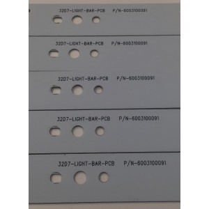 KIT DE LEDS PARA TV PROSCAN ORIGINAL 5 PIEZAS / NUMERO DE PARTE 6050020007 / 6003100091 / 32D7-LIGHT-BAR-PCB / E331369 / PANEL HK315WLEDM-BH28H / DISPLAY HV320WX2-201 / MODELO PLDED3273A-B