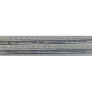 KIT DE LEDS PARA TV LG ORIGINAL 4 PIEZAS / NUMERO DE PARTE SSC_Y22_75QNED80_BOE_66LED / SSC_Y22_75QNED80_BOE_66LED_A BAR_REV02_210702 / SSC_Y22_75QNED80_BOE_66LED_B BAR_REV02_210702 / PANEL NC750EQH-ABLH1 / MODELO 75QNED80UQA.BUSGLKR