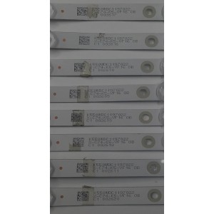 KIT DE LEDS PARA TV PHILIPS ORIGINAL 8 PIEZAS / NUMERO DE PARTE 4708-K550WD-A2113N01 / K550WDC1 A2 / K55WDC1 / 471R1P62 / 197022 / X-C74-K5-VF 16 0B / MODELO 55PUF6092