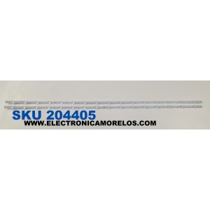 KIT DE LEDS PARA TV VIZIO ORIGINAL 2 PIEZAS / NUMERO DE PARTE LB55150 V0_00 / LB55150 / 210BZ16D0B / 210BZ16D0B33MBM03L / 33MBM03L / PANEL TPT550WR-D126.L REV:S22AN / DISPLAY ST5461D12-6 VER.2.2 / MODELOS V4K55M-0801 / V4K55M-0801 LTC3T1GA / V555M-K01