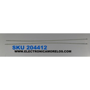KIT DE LEDS PARA TV TOSHIBA ORIGINAL 2 PIEZAS / NUMERO DE PARTE TT-46T10001 / TT-46T10001-YY31B-X-W-11R / TT-46T10001-YY31B-X-W-11R-1547 / TT-46T10001-YY31B-X-W-11R-1565 / 73.46T10.001-0-SX1 / PANEL T460HF02.V1 / MODELO 46UL863