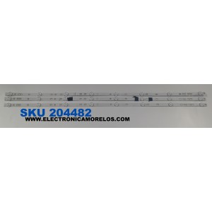 KIT DE LEDS PARA TV ORIGINAL 3 PIEZAS / NUMERO DE PARTE MS-L3959 V1 / 1.17.01.0000076-000 DC / A3 208-212 3.0-3.2 600 / 0528 43