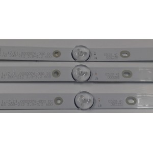 KIT DE LEDS PARA TV ORIGINAL 3 PIEZAS / NUMERO DE PARTE MS-L3959 V1 / 1.17.01.0000076-000 DC / A3 208-212 3.0-3.2 600 / 0528 43