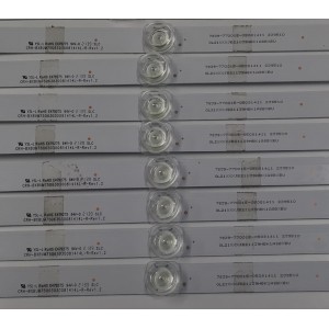 KIT DE LEDS PARA TV ORIGINAL 16 PIEZAS / NUMERO DE PARTE CRH-BXBUM75Q63030081414L / CRH-BXBUM75Q63030081414L-L-REV1.2 / CRH-BXBUM75Q63030081414L-R-REV1.2 / 7839-763015-05081411 / 0L21XXXJB21139HBK1A8BXBU / 239510 / 0XXX0L21JB2 / MODELO 75"