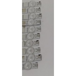 KIT DE LEDS PARA TV SONY ORIGINAL 10 PIEZAS / NUMERO DE PARTE 261501016716 / 40-55SN-OD24.8-SMC-10X6-573X12-221216-2.5 / 70401-01723 / LS55PAC / SVB550FH2 / P5L3P30E / 230413  / PANEL BOEI550WQ1 / DISPLAY HV550QUB-F1L / MODELO KD-55X77CL / KD55X77CL