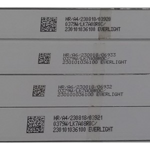 KIT DE LEDS PARA TV TCL ORIGINAL 14 PIEZAS / NUMERO DE PARTE 85HR332M09N01 / 85HR332M09N01 V2 / 85FZ 9X14-C04 / HR/A6/230818 / 0379W / LK7A08R0C / 230101036100 / PANEL HK850WLEDM-JH23H / MODELO 85S450G