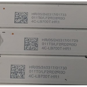 KIT DE LED´S PARA TV PHILIPS 10 PIEZAS ORIGINALES / NUMERO DE PARTE 70HR332M09A0 V0 / 70D2000 / 4C-LB700T-HR1 / LF2RD2R0D / MODELO 70PFL5656 / 70PFL5656/F7A