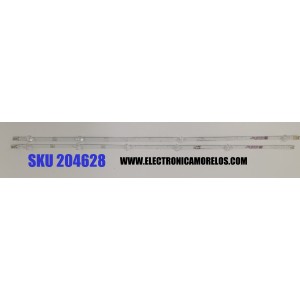 KIT DE LEDS ORIGINAL PARA TV VIZIO 2 PIEZAS / NUMERO DE PARTE LBM400M0601 / EVERLIGHT LBM400M0601-EX-1 (HF)(0) / YFPCB-11 / MODELO D40F-J09 / D40F-J09 LINID4MX