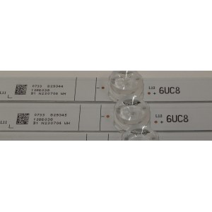KIT DE LED´S PARA TV HISENSE 4 PIEZAS ORIGINALES / NUMERO DE PARTE JL.D550E1330-003BS-M / JL.D550E1330-003BS-M_V02 / HD550Y3U51-T0L4 / 2020123101 / 1286038 / 6UC8 / PANEL HD550Y3U51-T0L4 / MODELO 55A7G