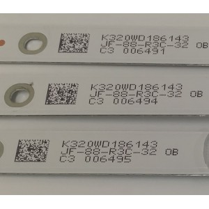KIT DE LED´S PARA TV WBOX 3 PIEZAS ORIGINALES / NUMERO DE PARTE 4708-K320WD-A1113N21 / K320WD A1 / 471R1P79 / MH-H-11-10 / K320WD186 143 / PANEL K320WD82 / MODELO 0E32LED / OE32LED