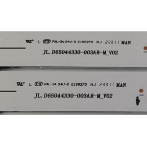 KIT DE LED´S PARA TV HISENSE 16 PIEZAS ORIGINALES / NUMERO DE PARTE JL.D65044330-003AL-M / JL.D65044330-003AR-M / JL.D65044330-003AL-M_V02  / JL.D65044330-003AR-M_V02 / PANEL HD650H3U52-T0LAK5 / HD650H3U52-T0LAK5+R+2023051701 / MODELO 65U6K