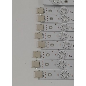 KIT DE LED´S PARA TV HISENSE 16 PIEZAS ORIGINALES / NUMERO DE PARTE JL.D65044330-003AL-M / JL.D65044330-003AR-M / JL.D65044330-003AL-M_V02  / JL.D65044330-003AR-M_V02 / PANEL HD650H3U52-T0LAK5 / HD650H3U52-T0LAK5+R+2023051701 / MODELO 65U6K