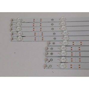 KIT DE LEDS PARA TV PHILIPS ORIGINAL 10 PIEZAS / NUMERO DE PARTE 303TC650053D / 303TC650052D / TCL65D11R-ZC42AG-04D / TCL65D11L-ZC42AG-04D / TC650M31 / 220908BC08 / MODELO 65PUL6673 / 65PUL6673/F7