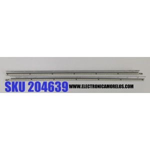 KIT DE LEDS PARA TV TOSHIBA ORIGINAL 2 PIEZAS / NUMERO DE PARTE V400H2-LS5 / V400H2-LS5-TLEM3 / V400H2-LS5-TREM3 / 067008N31A23D02 / PANEL V400HK2-LS5 REV.C1 / MODELO 40L5200U2