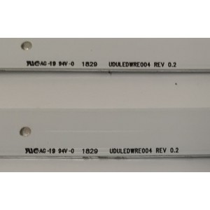 KIT DE LEDS PARA TV PHILIPS ORIGINAL 4 PIEZAS / NUMERO DE PARTE UDULEDWRE004 / UDULEDWRE004 REV 0.2 / 43W6S1P / MODELOS 43PFL5603/F7 / 43PFL5703/F7