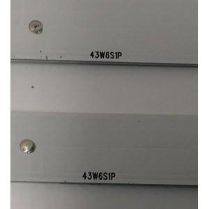 KIT DE LEDS PARA TV PHILIPS ORIGINAL 4 PIEZAS / NUMERO DE PARTE UDULEDWRE004 / UDULEDWRE004 REV 0.2 / 43W6S1P / MODELOS 43PFL5603/F7 / 43PFL5703/F7