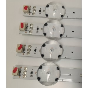 KIT DE LEDS PARA TV PHILIPS ORIGINAL 4 PIEZAS / NUMERO DE PARTE UDULEDWRE004 / UDULEDWRE004 REV 0.2 / 43W6S1P / MODELOS 43PFL5603/F7 / 43PFL5703/F7