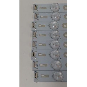 KIT DE LEDS PARA TV TCL ORIGINAL 8 PIEZAS / NUMERO DE PARTE 50HR330M05A0 V2 / 50D2700 / LC4RB2U1-C-K / 4C-LB5005-HR1 / MODELO 50FS3800 