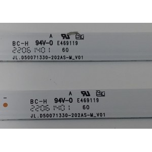 KIT DE LEDS PARA TV VIZIO ORIGINAL 3 PIEZAS / NUMERO DE PARTE JL.D50071330-202AS-M / JL.D50071330-202AS-M_V01 / F8P0B000037HAUXLB00ES3Y50CRV / F8P0B000037HAUXLB00ES3Y50CS3 / F8P0B000037HAUXLB00ES3Y50CS4 / PANEL V500DJ7-E03 / MODELO V4K50M-0809