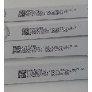 KIT DE LEDS PARA TV ORIGINAL 4 PIEZAS / NUMERO DE PARTE 303GC550109D / GC55D12-ZC42AG-08D / C19/D/206 / 2300022889 / 240411AC02 / 70401-01937 / 130-135/2.9 9-3.0 / GC550M39 / MODELO 55"