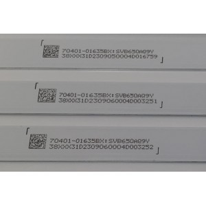 KIT DE LEDS PARA TV VIZIO ORIGINAL / INCOMPLETO SOLO 11 PIEZAS / NUMERO DE PARTE 261501016370 / 40-M65Q6-3030-0D35-12X-615.5X12-20220314 / SVB650AQ9Y / D2309060004D0 / D2308110004D0 / BOEI650WQ1 / MODELO M65Q6-L4 / KIT CONSTA ORIGINALMENTE DE 12 PIEZAS