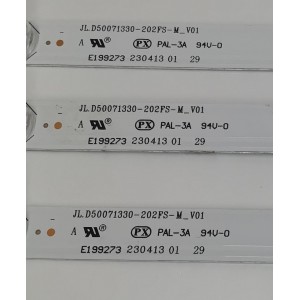 KIT DE LEDS PARA TV VIZIO ORIGINAL 3 PIEZAS / NUMERO DE PARTE JL.D50071330-202FS-M_V01 / 23413 01 29 / F8PMB000045JAUXLB00GGCN405C / PANEL V500DJ7-D03 / MODELO V506-J09